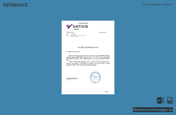 Algerien Natixis Algerien Bank Referenzbeispiel Vorschau
